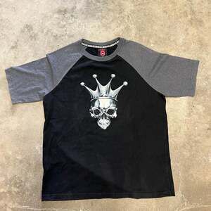 Vintage Y2K JNCO Jeans Eyeball Streetwear T-Shirt Graphic Gray Men's Size Large